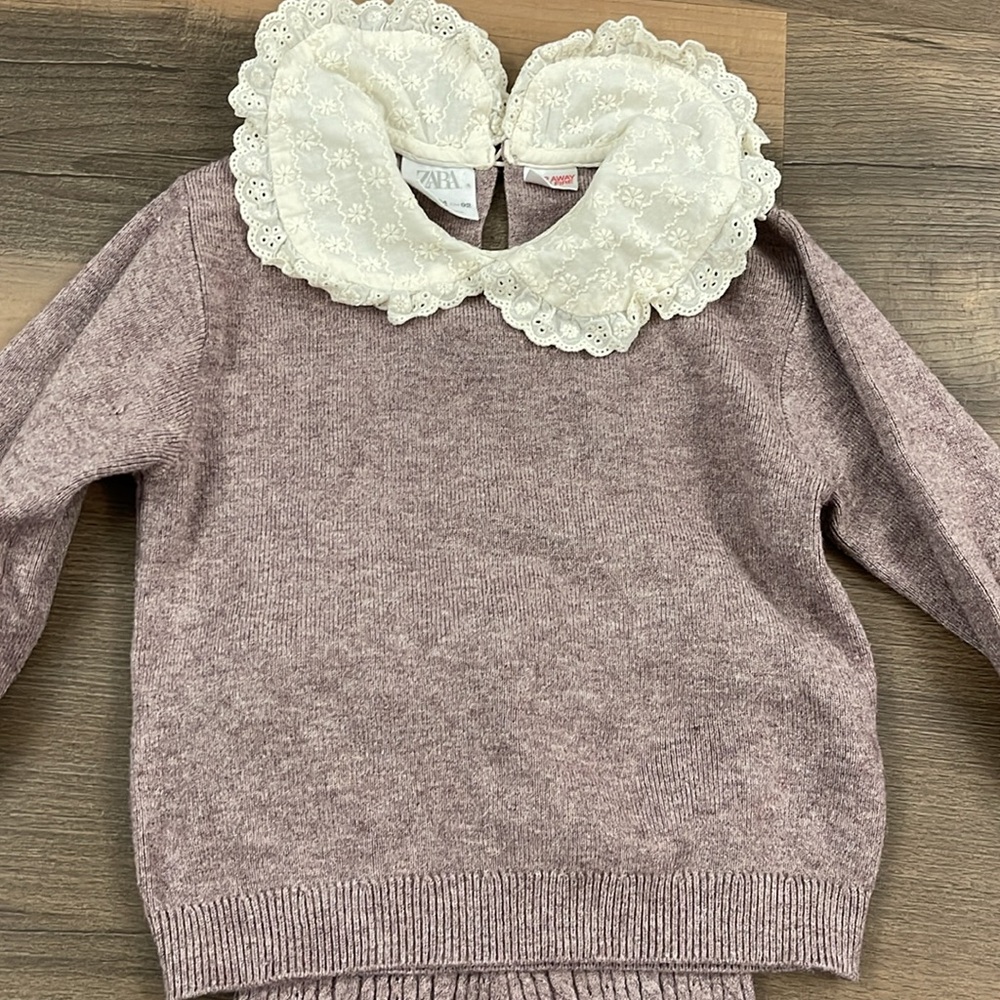 Zara Matching Sweater Bib Set - Picture 2 of 4